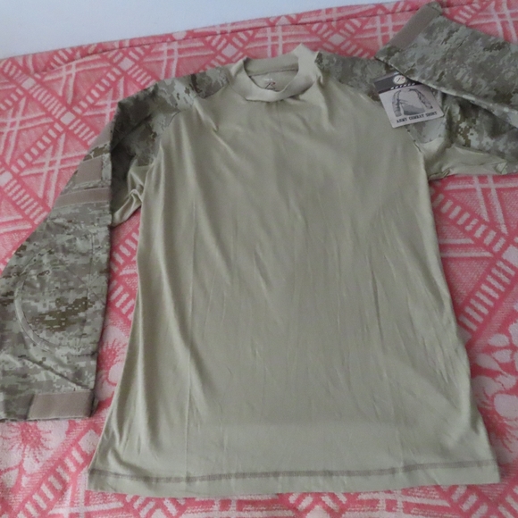 Rothco Men's Army Combat Shirt Size M Fire Retardant digital Camo Pattern NEW - Picture 1 of 6